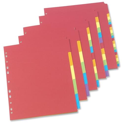 Bright Recycled Dividers 6 part