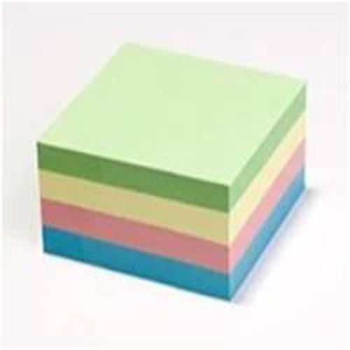 Recycled Economy Pastel Sticky Notes 75mm x 75mm stack of 4 pads