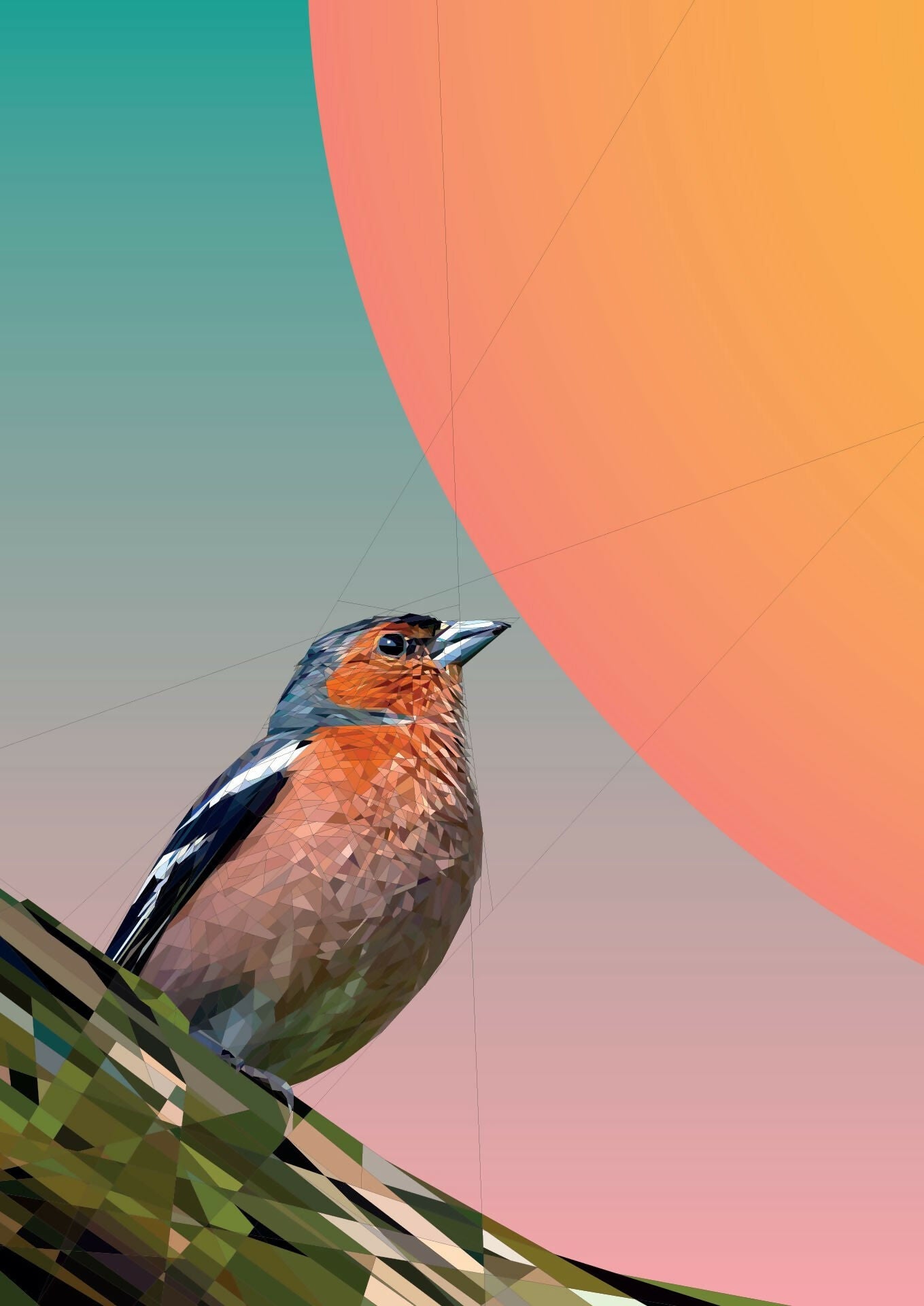 A Very British Bird Tryptic - Chaffinch, Bearded Tit and Kingfisher Against a Rising Summer Sun