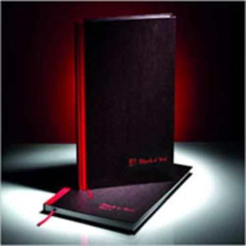 Black N Red A4 Recycled Casebound Notebook