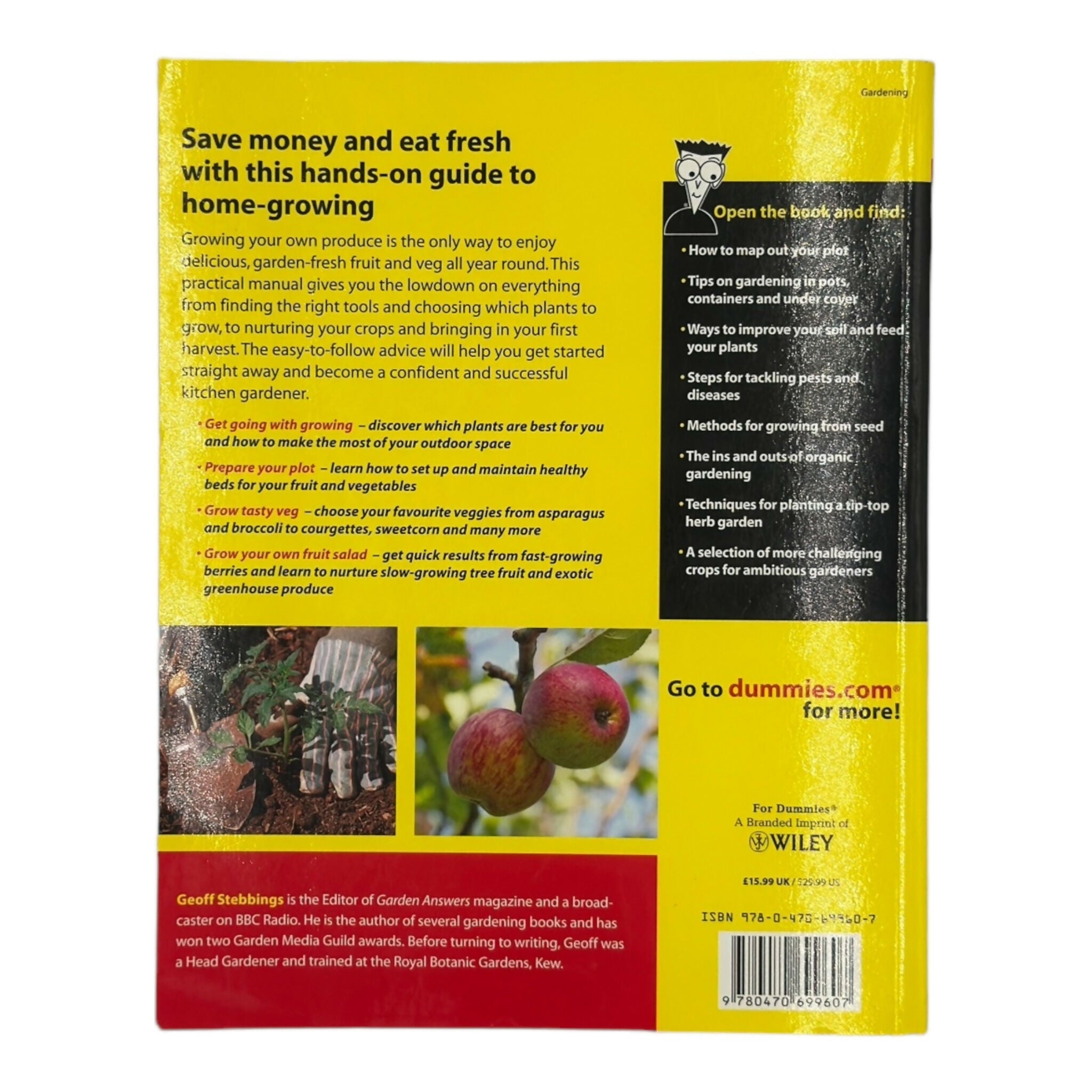 Growing Own Fruit and Veg for Dummies by Geoff Stebbings