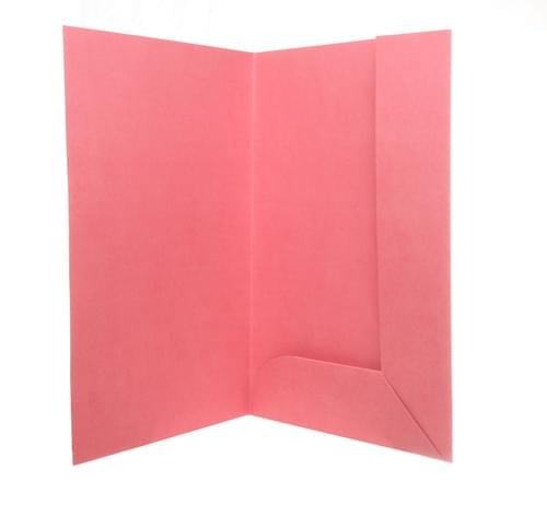 Recycled Tri-Flap Red-Pink Folders pack of 10