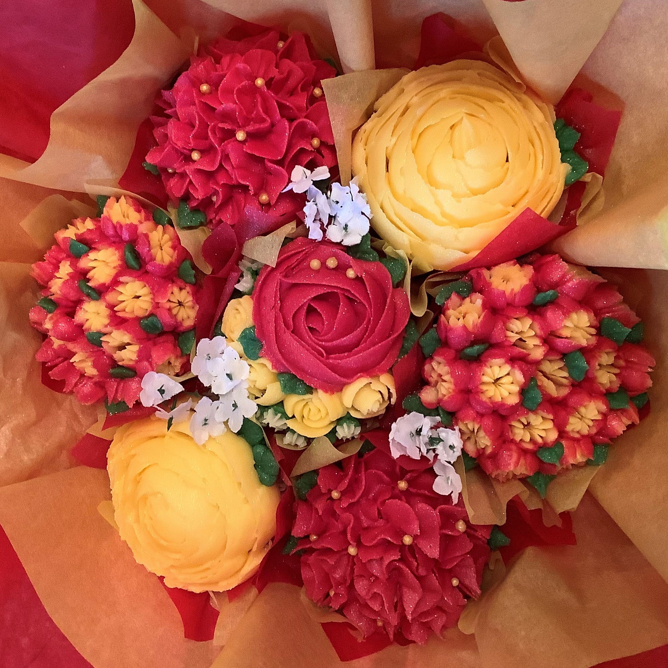 Gluten Free Seven Cupcake Bouquet