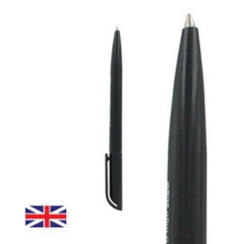 Recycled Retractable Black Ballpoint Pens pack of 10