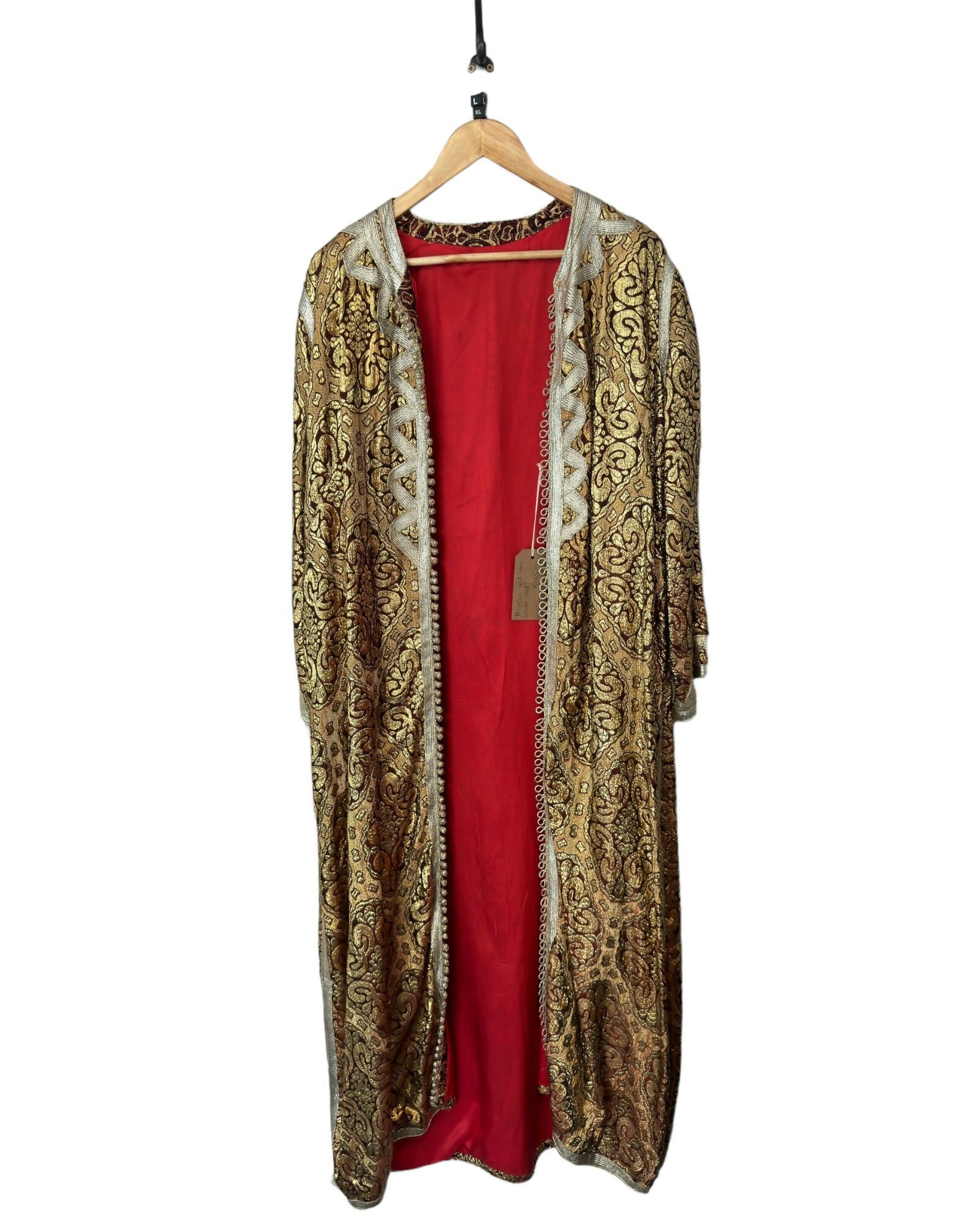 Moroccan Gold Coat Vintage Size L / XL