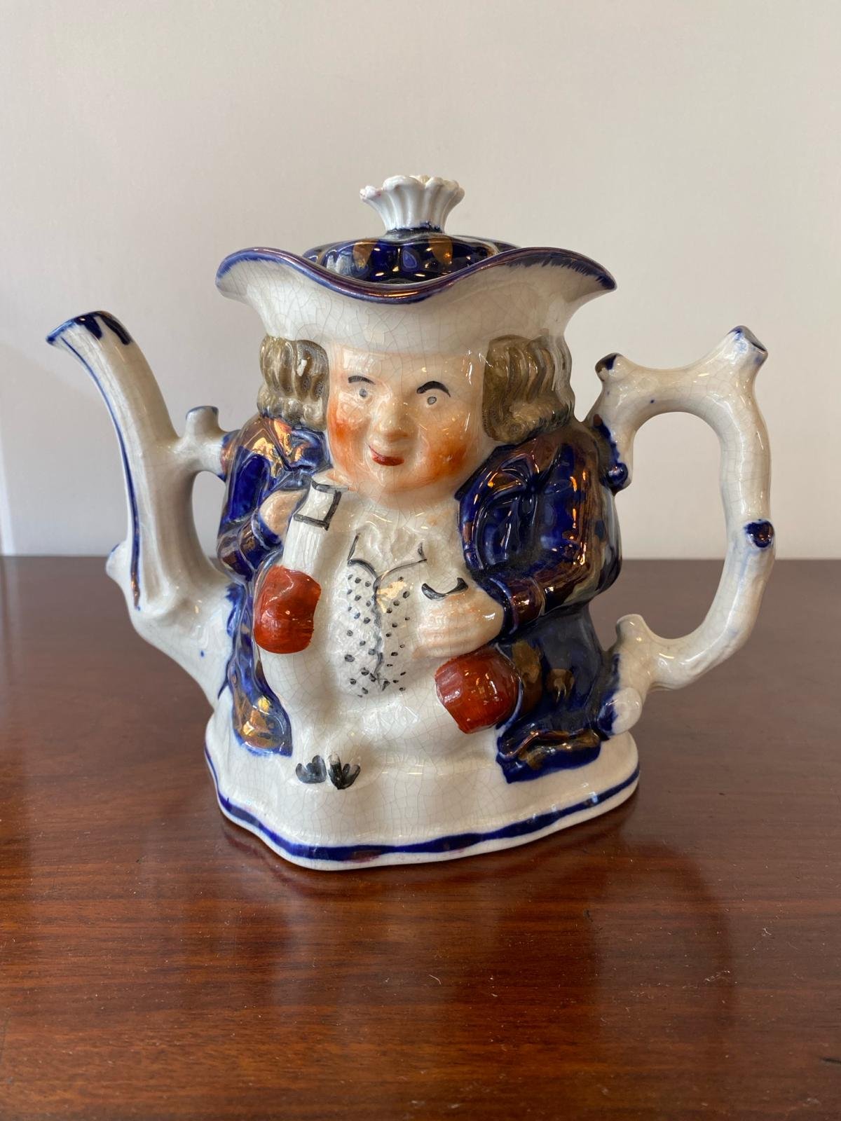 ALLERTON TOBY TEAPOT CIRCA 1900