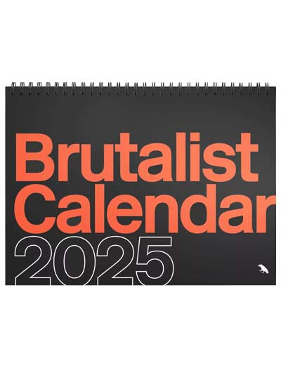 Brutalist Calendar 2025