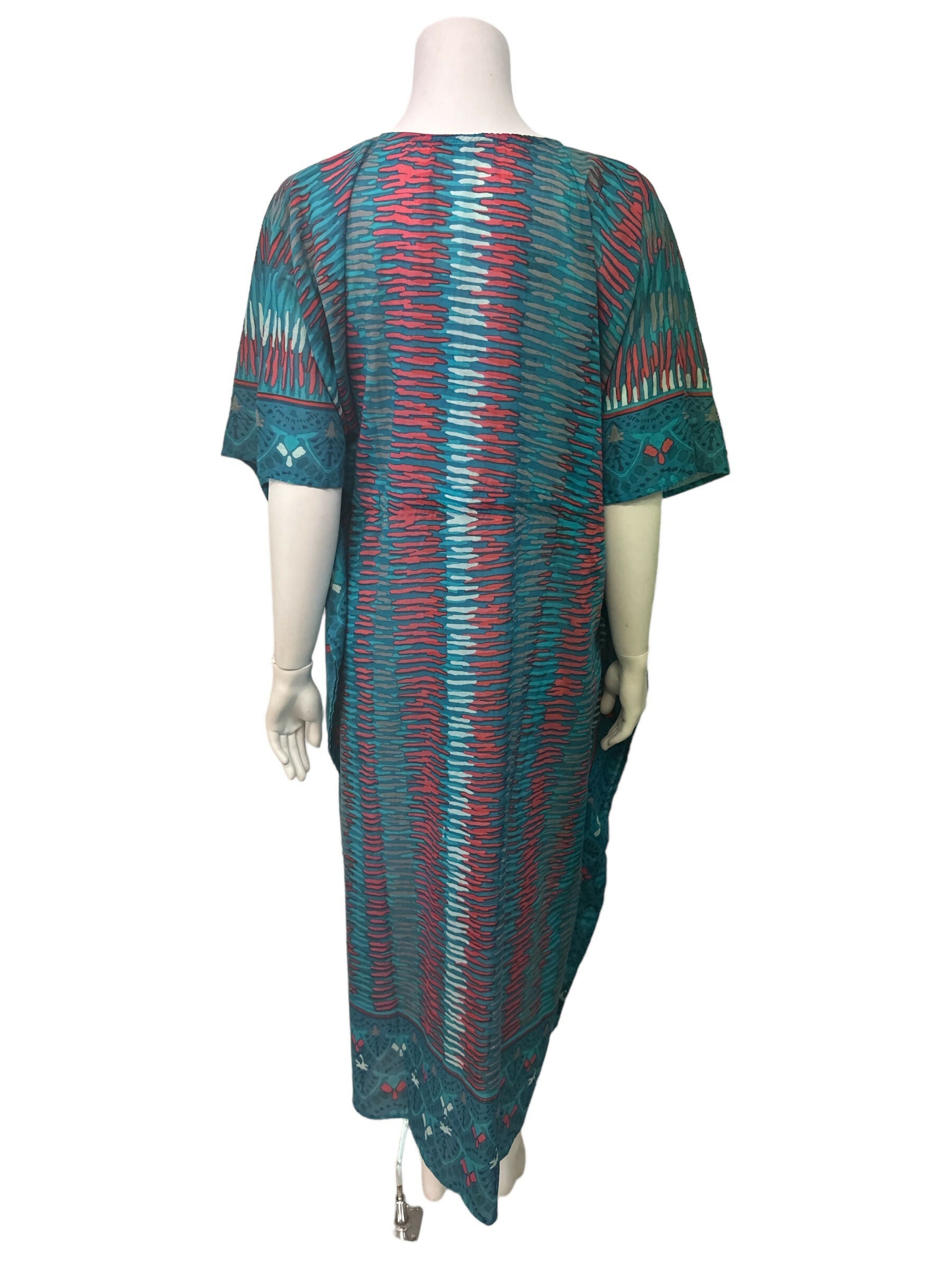 Tahiti Kaftan Dress Sunset Border