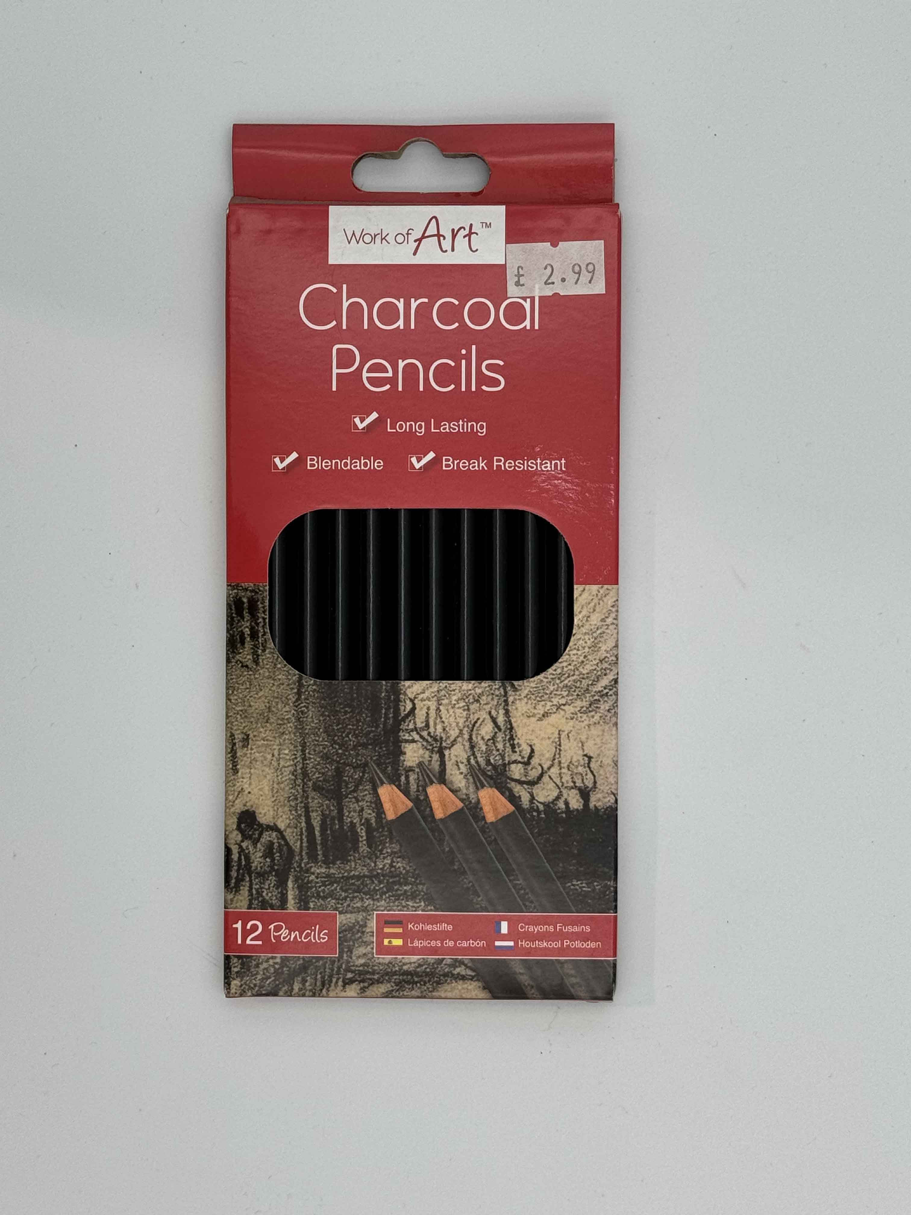 Charcoal Pencils 12 Pack