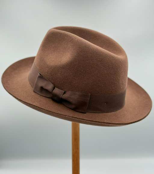 Brown chester hat