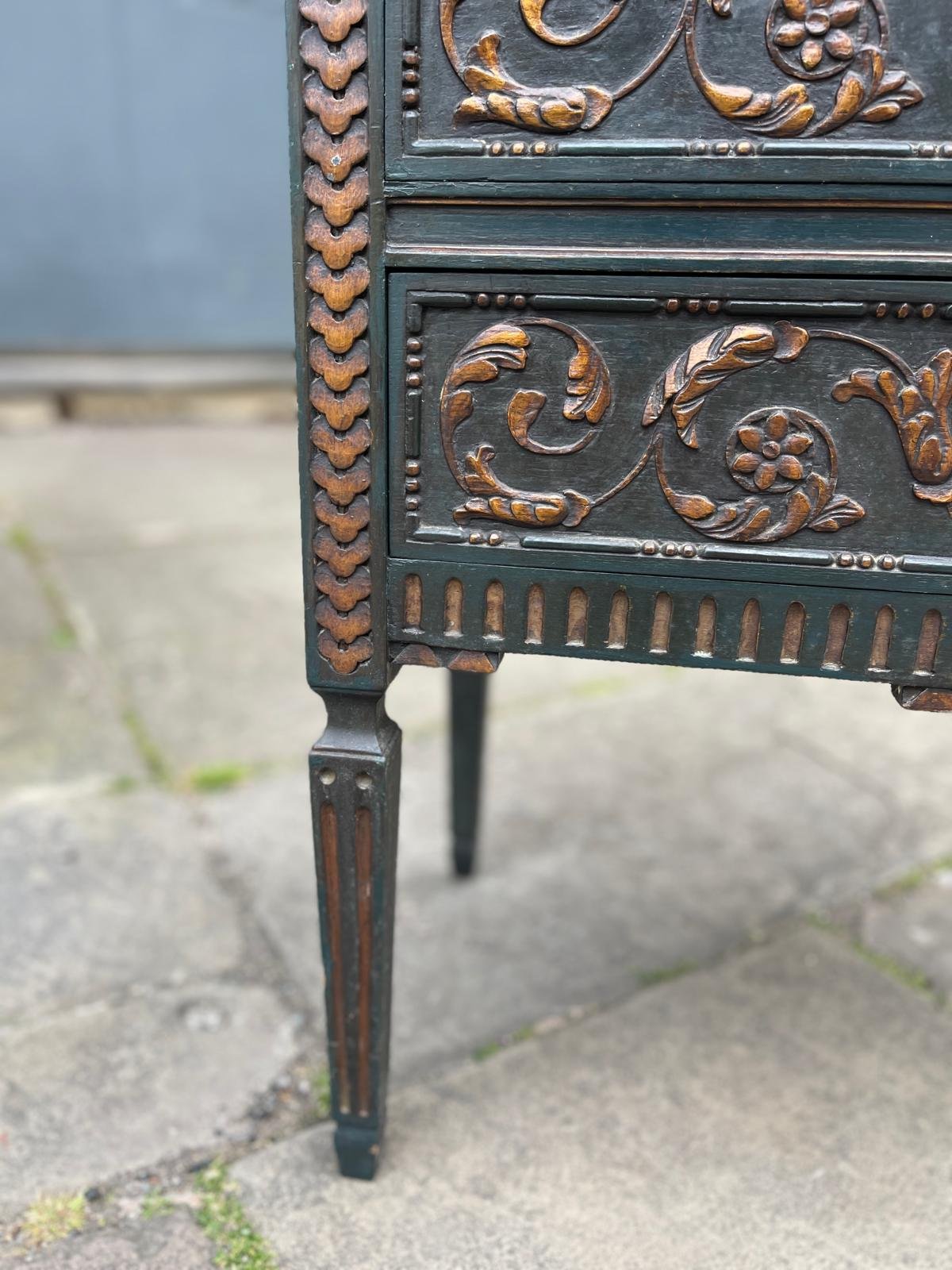 Italian 3 Drawer Comodino Chest