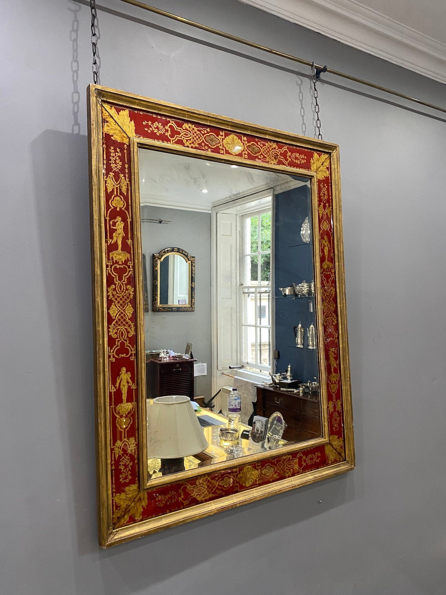 19th Century Églomisé Mirror