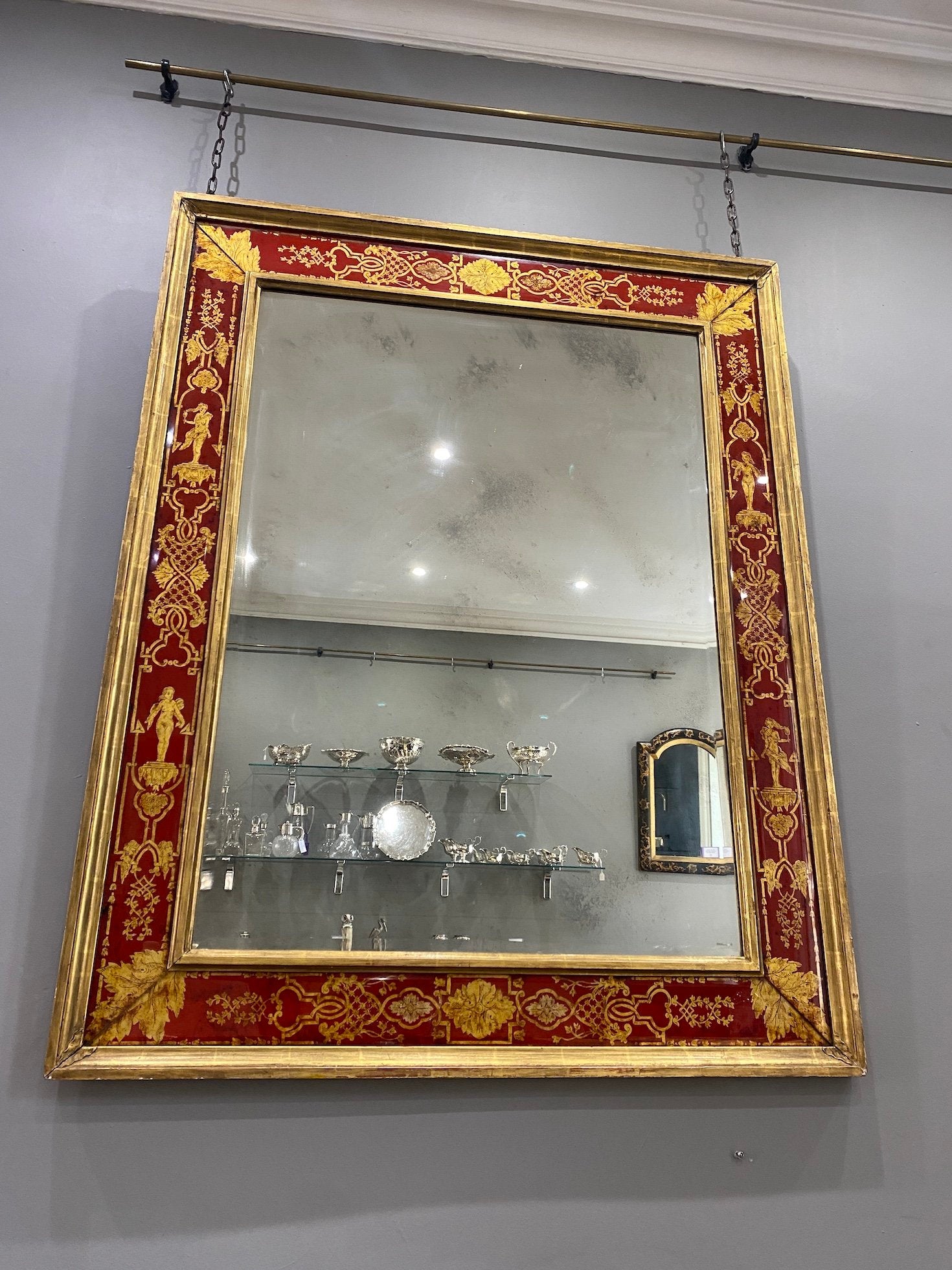 19th Century Églomisé Mirror