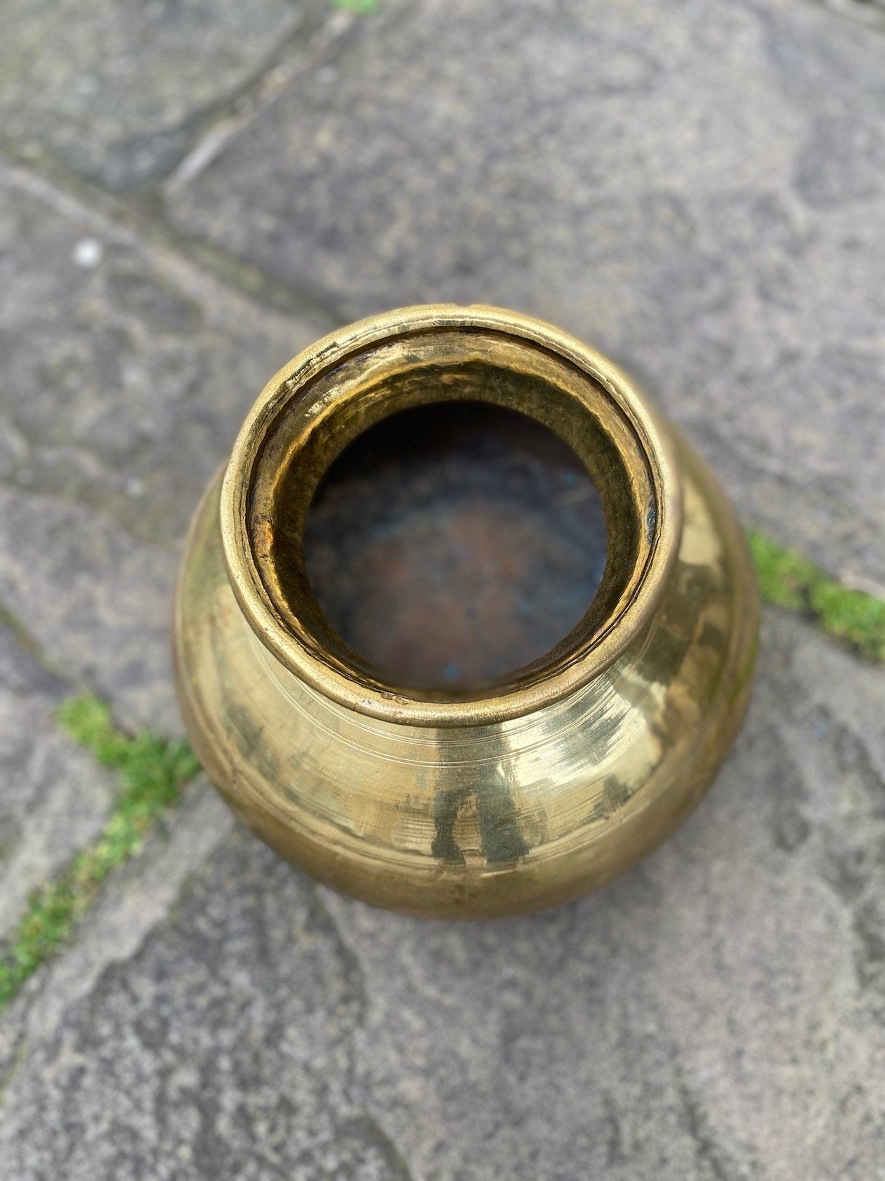 19TH CENTURY INDIAN BRASS LOTA (WATER POT)