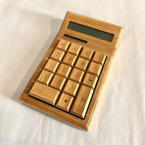 Bamboo Desk Solar Calculator 12 digit