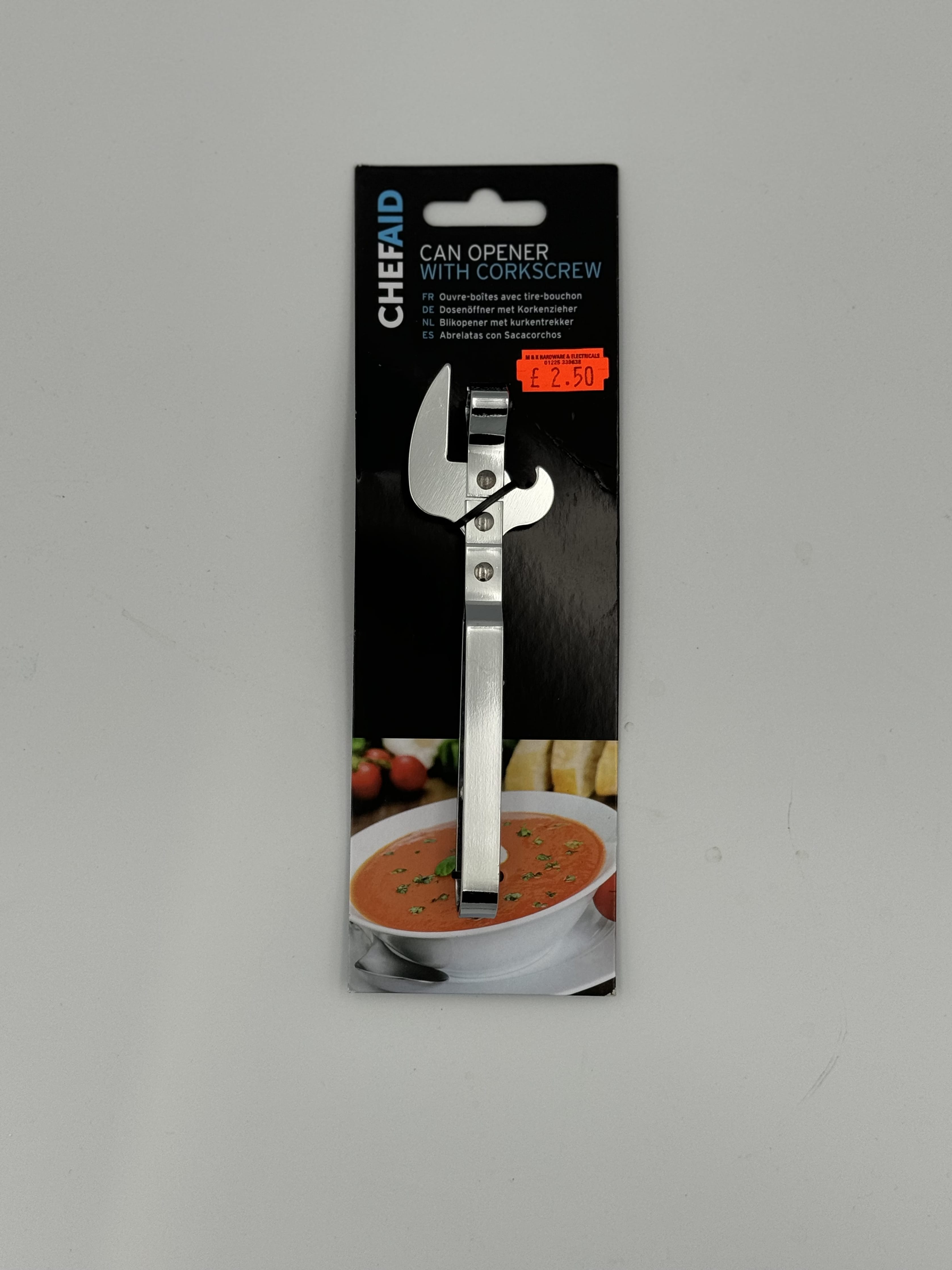 Can Opener with Corkscrew