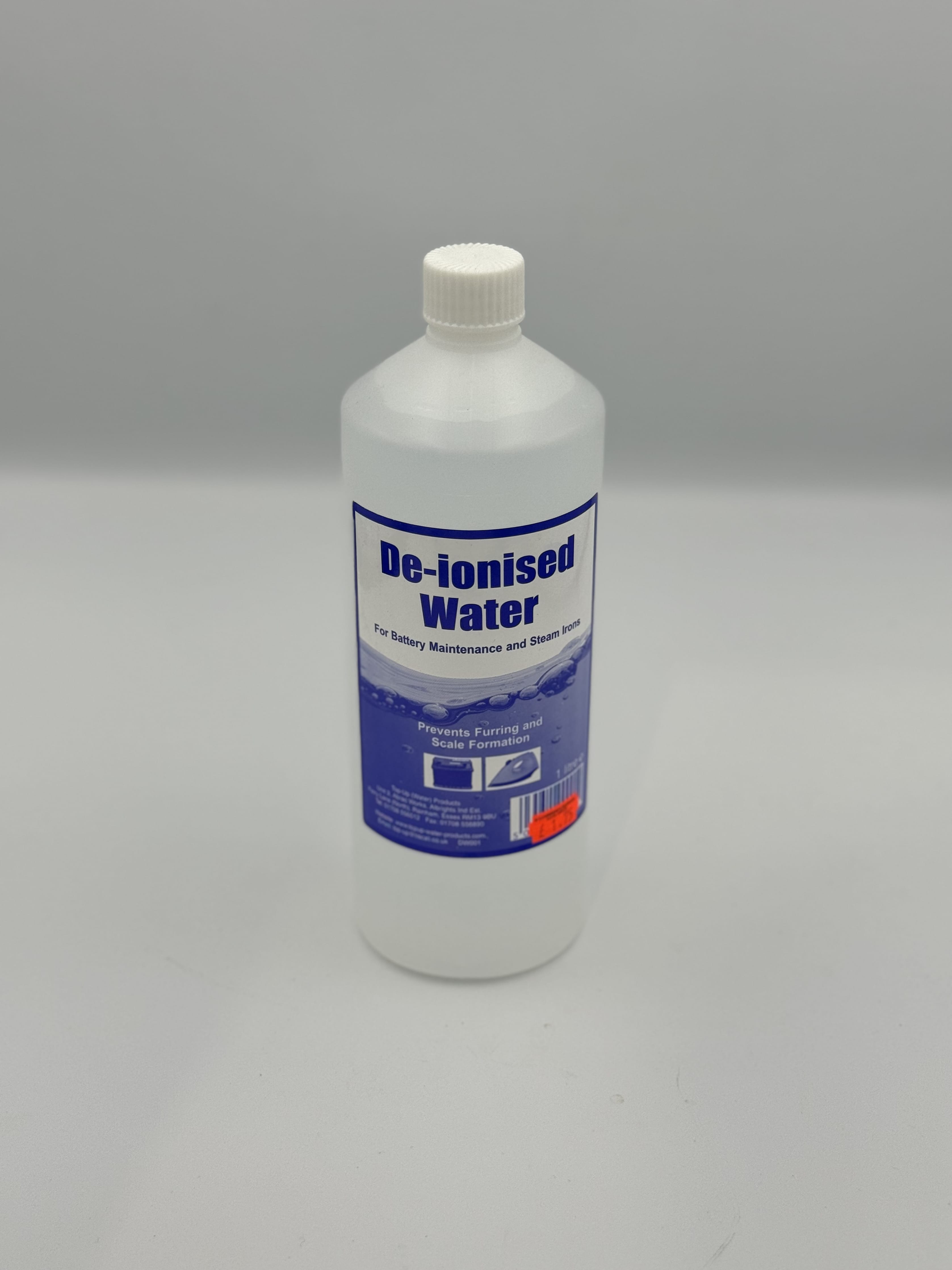 De-Ionised water for Battery Maintenance and Steam Irons