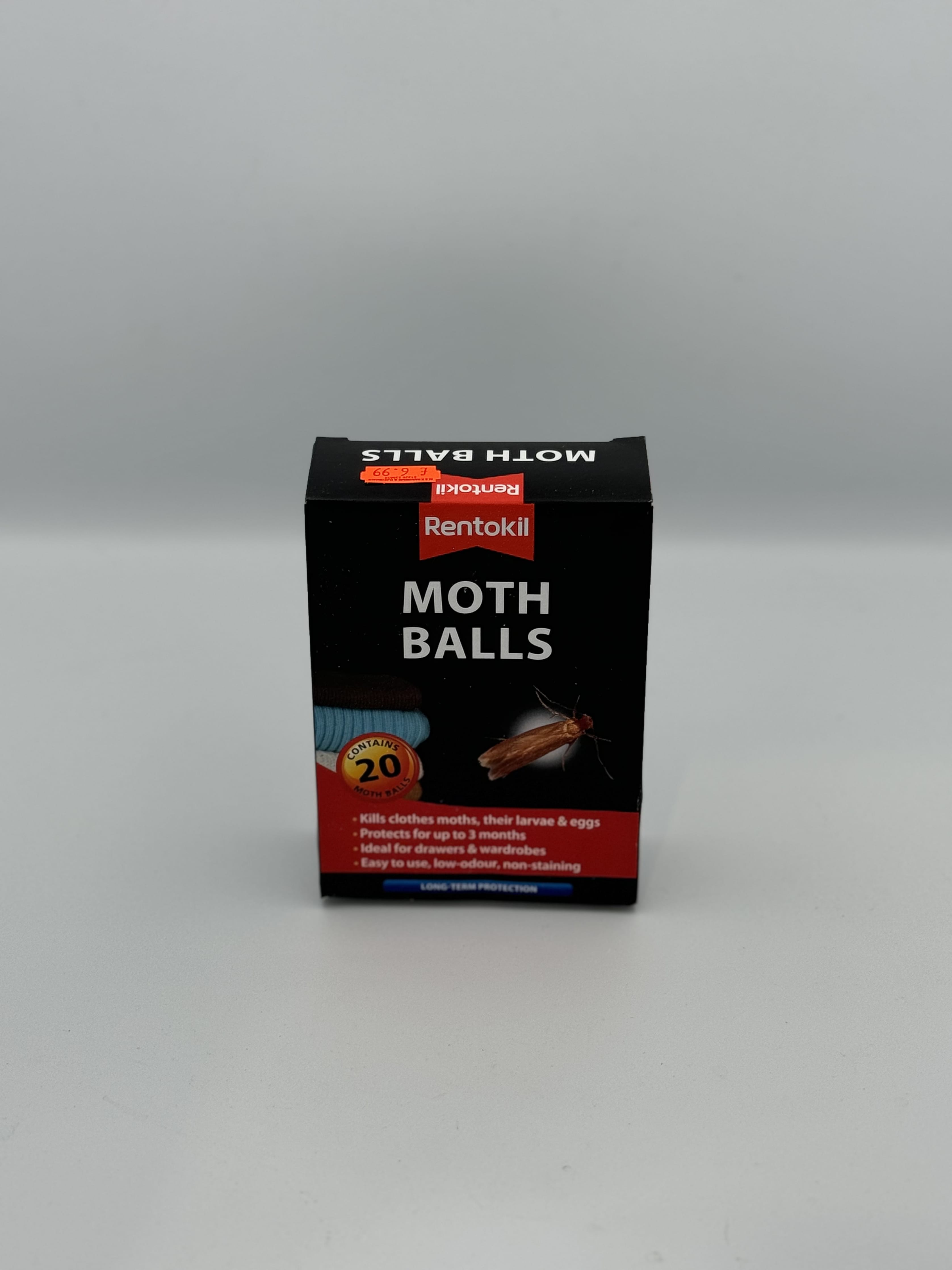 Moth Balls Kills clothes moths,their larvae and eggs,protects for up to 3 months