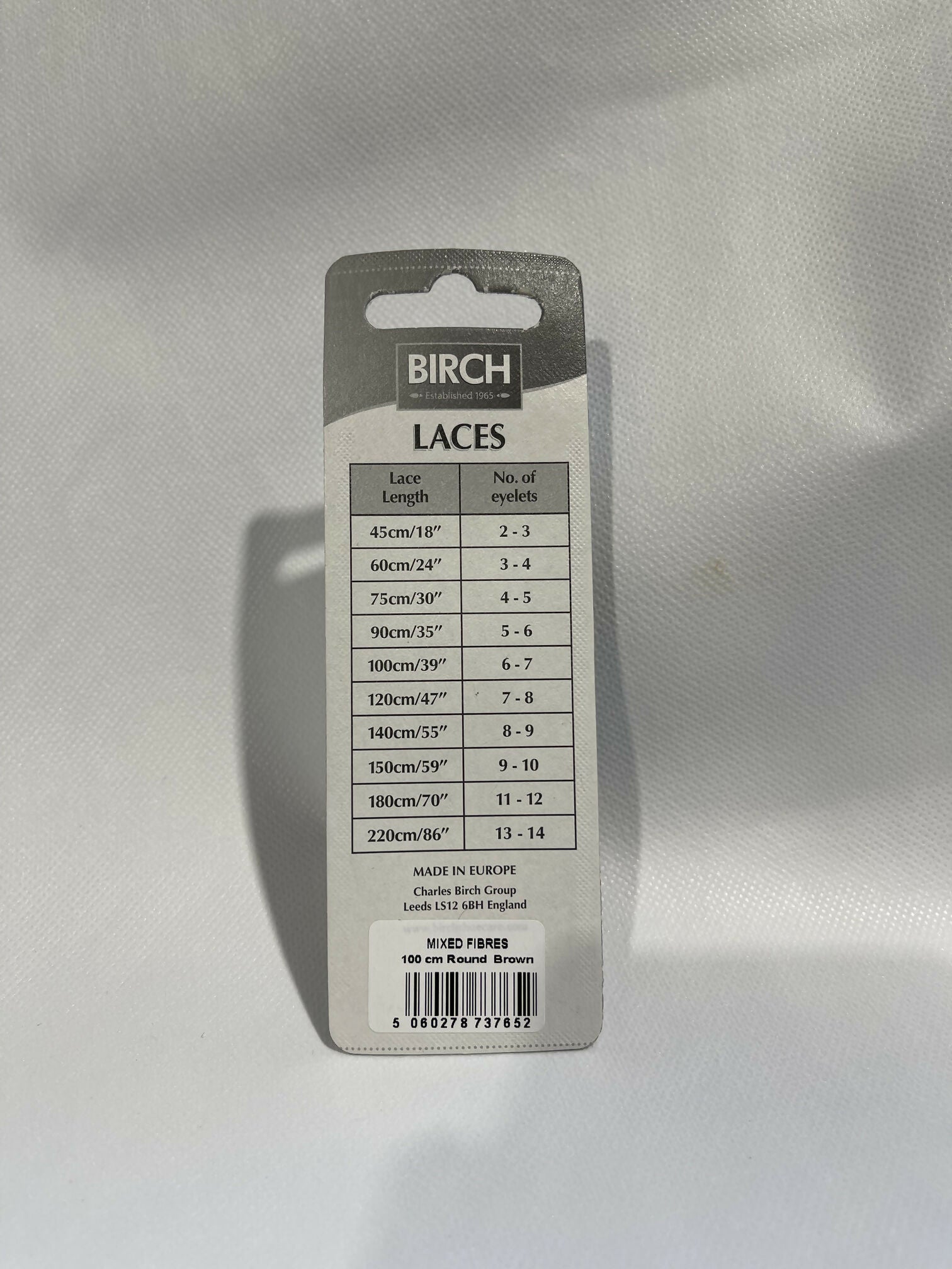 BIRCH BROWN LACES 100 CM