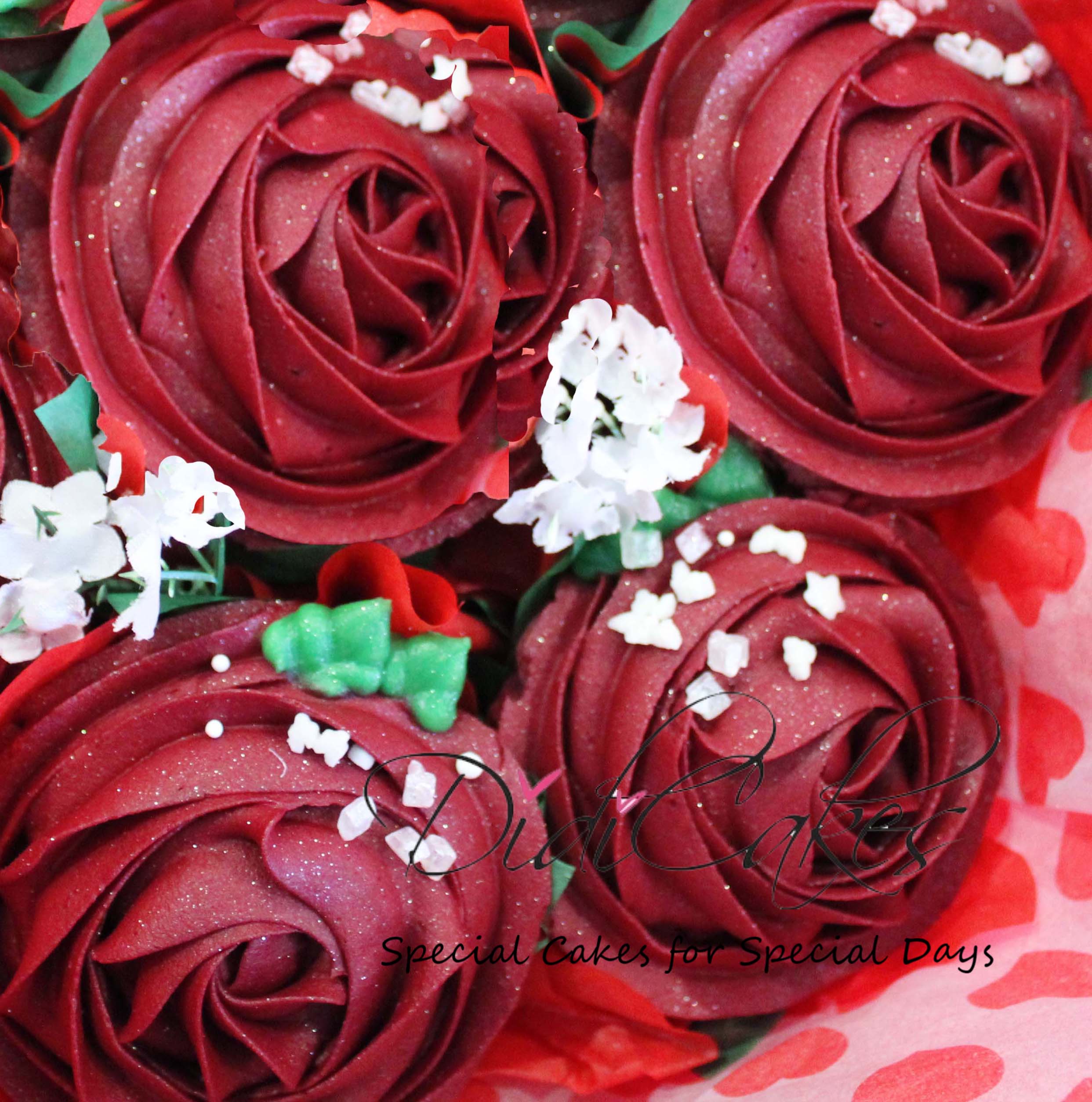 Vegan Roses Cupcake Bouquet