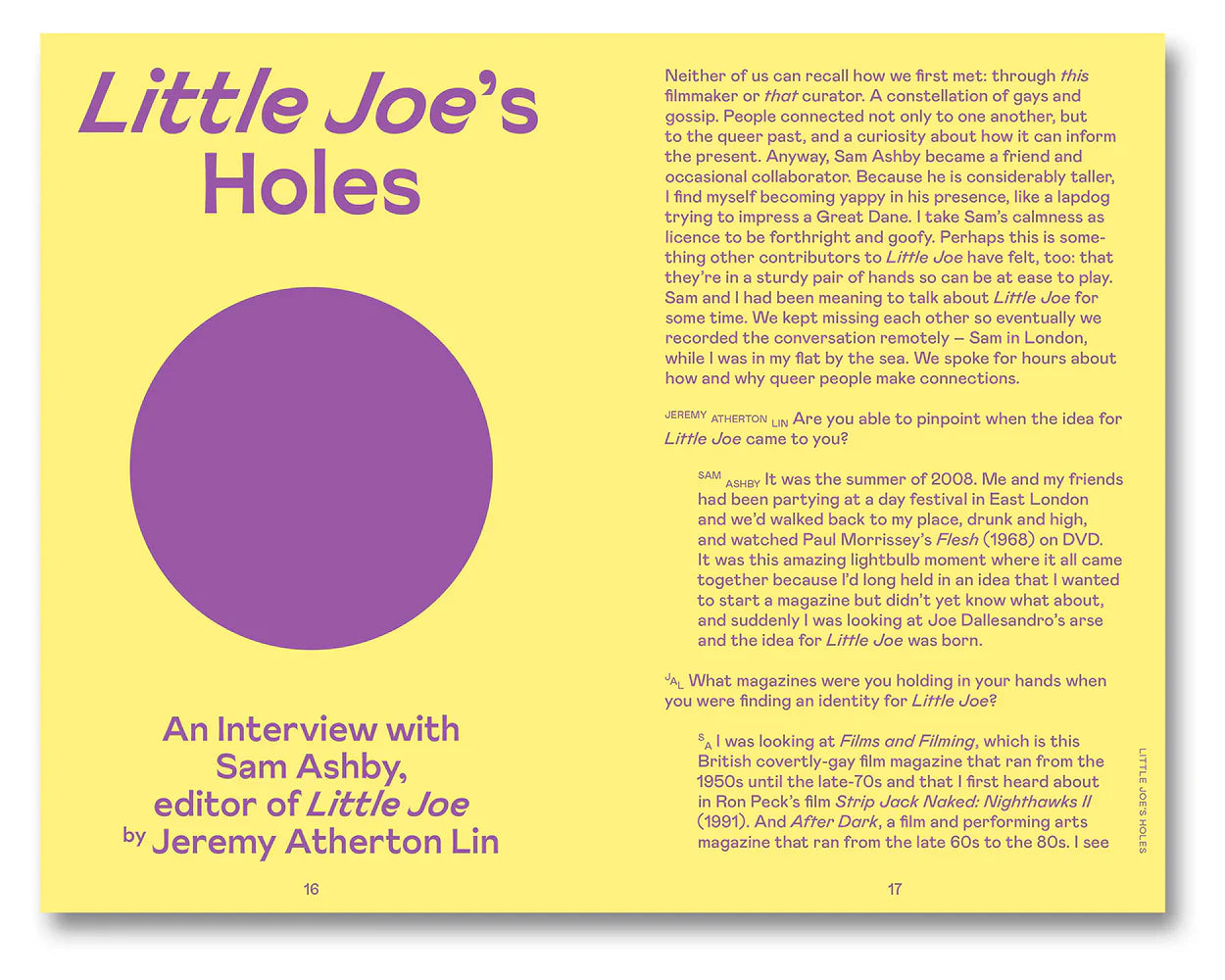 Little Joe: A book about queers and cinema, mostly