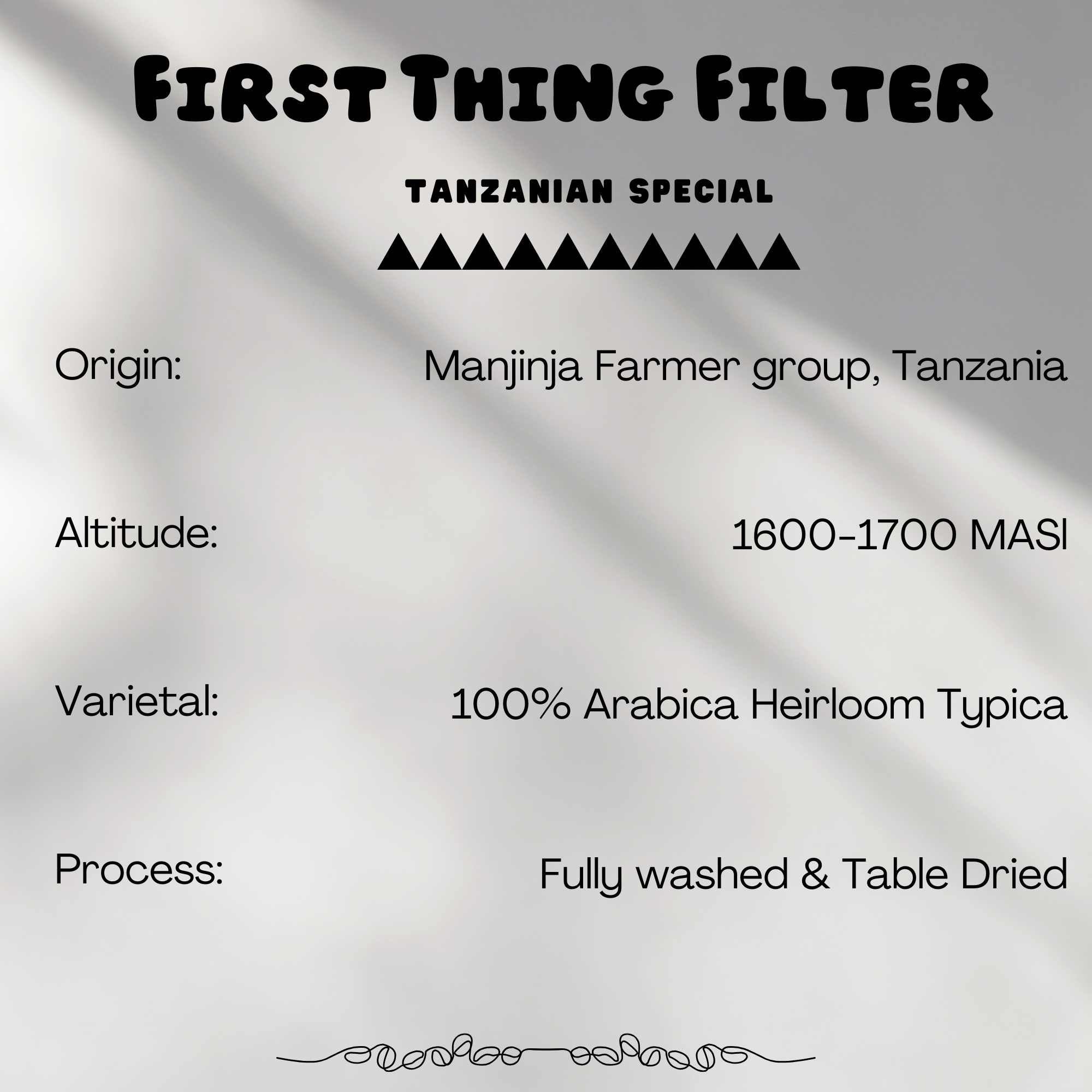 First Thing Filter