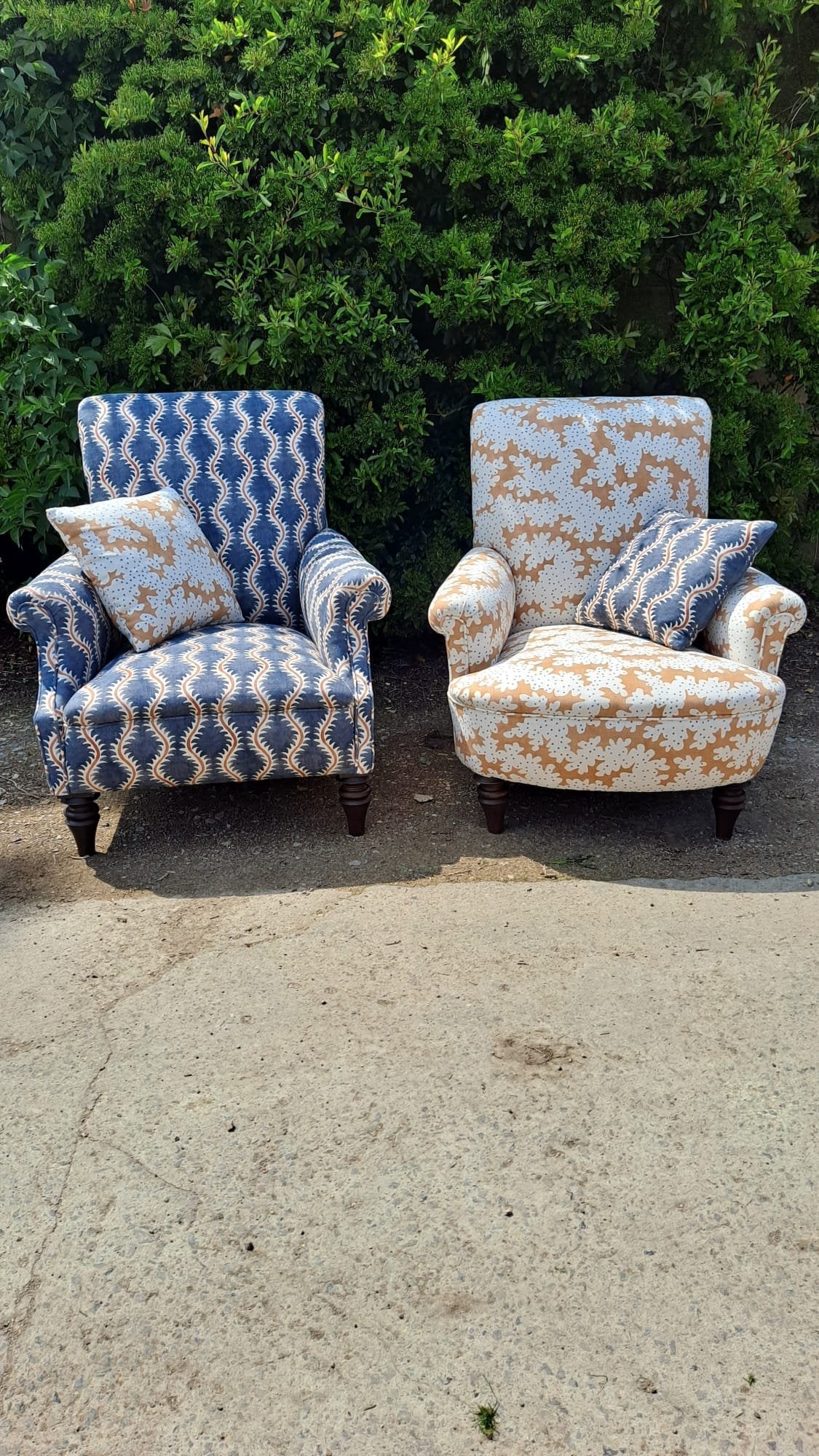 Victorian Armchair with Matching Cushions