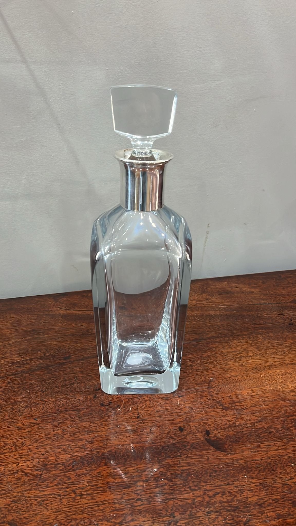 Art Deco Danish silver mounted spirit decanter (BN849)