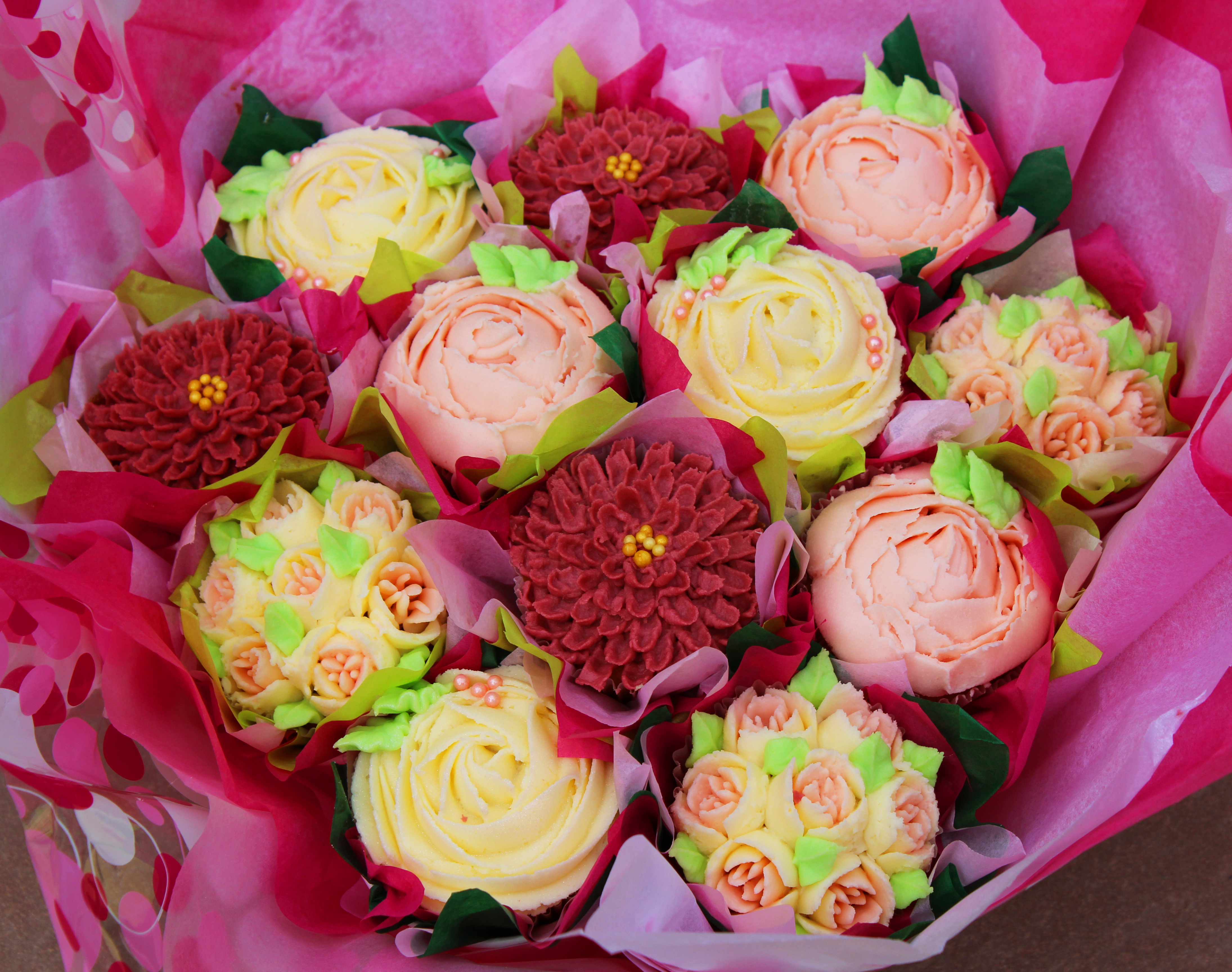 Twelve Cupcake Bouquet