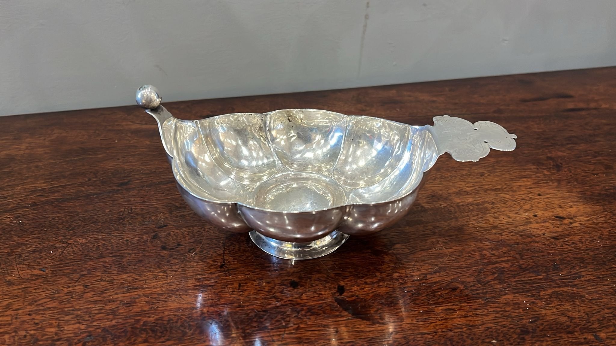 Antique silver Scandinavian brandy bowl circa 1722 (BN5107)