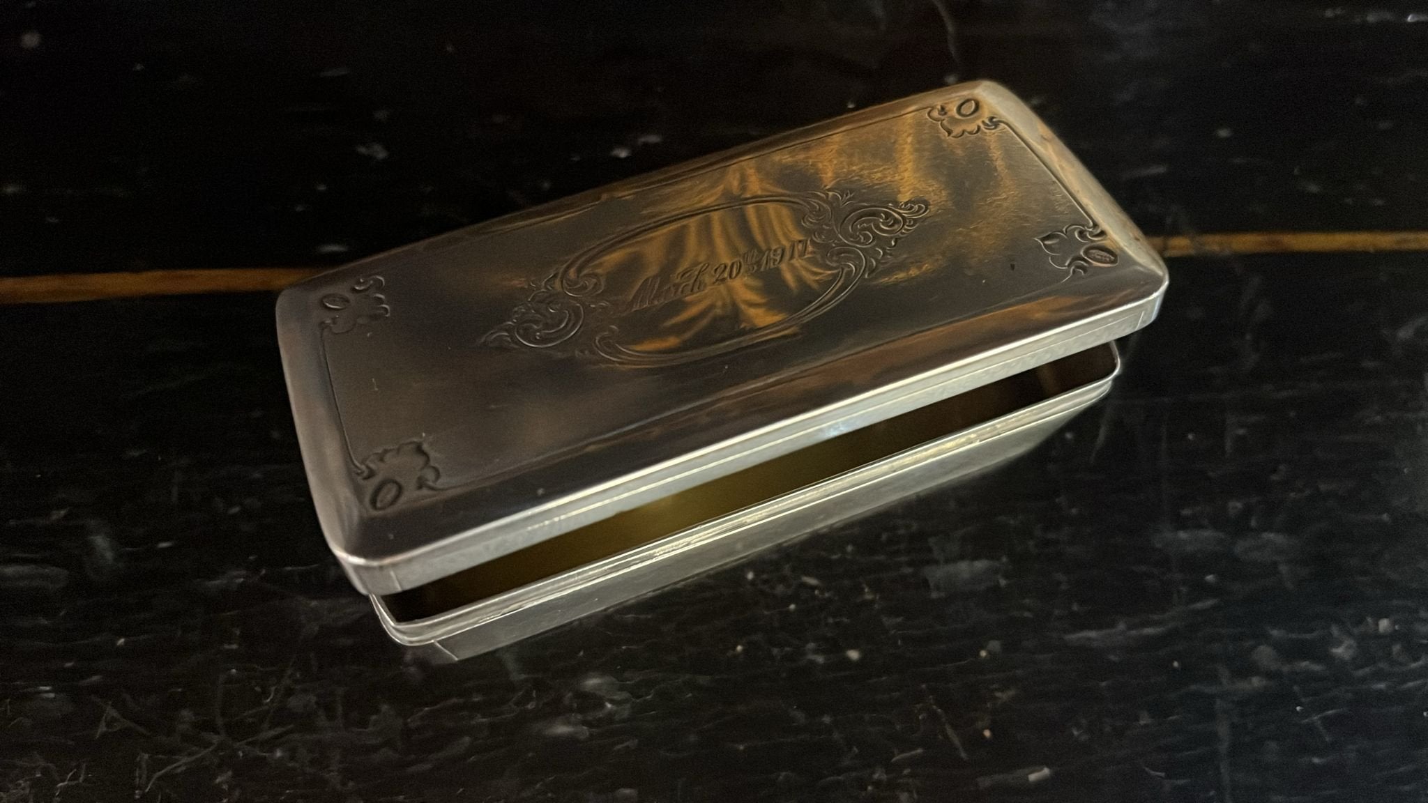 Dutch Oblong Silver Snuff Box (BN5469)