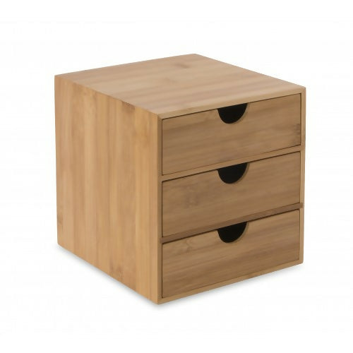 Bamboo 3 Draw Desktop Chest