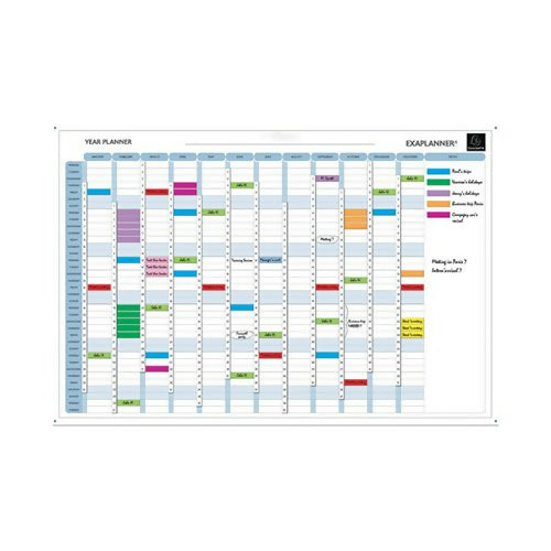 Exacompta Magnetic Perpetual Year Planner (Comes with magnets, magnet strips, pens and box) 56153E