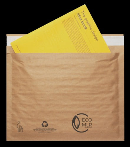 Recycled Brown Light Padded CD Mailers pack 25