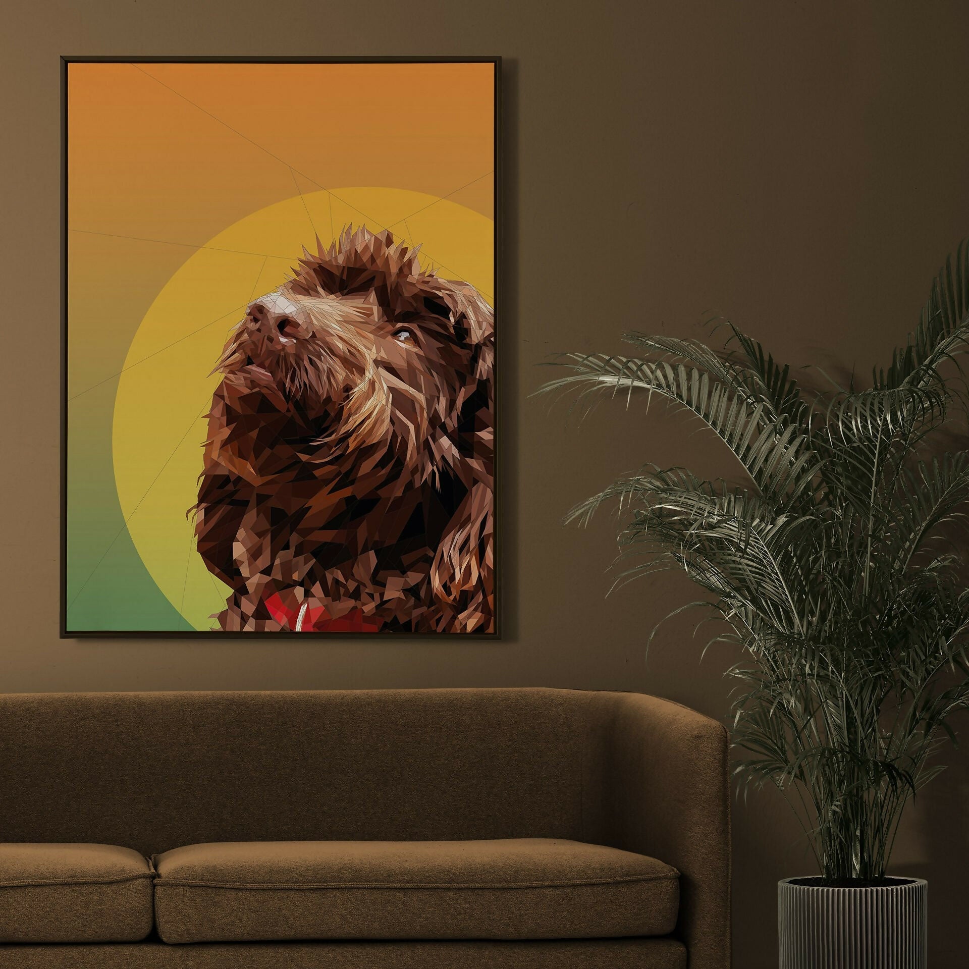 A Wonderful Walnut Labradoodle - Giclee Print