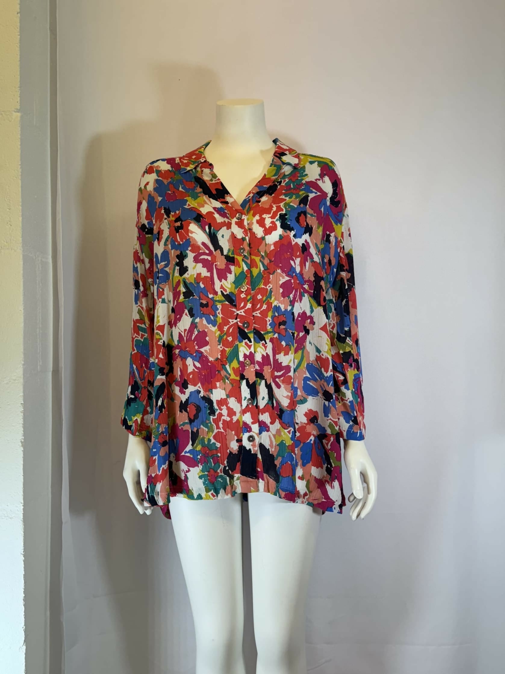 Adini Uma Shirt Tunic in Carnival Print