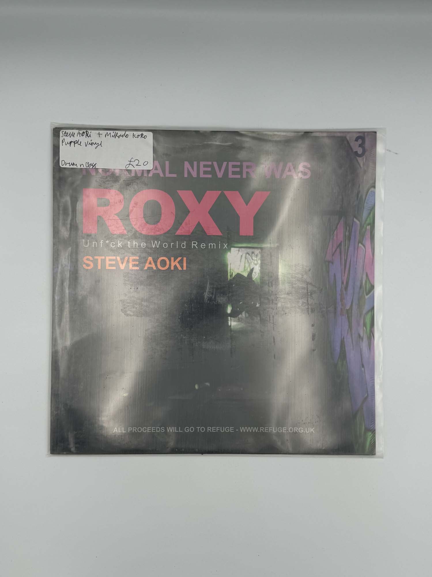 Steve Aoki Mikado Kok PurpleVinyl Drum Bass Normal never was roxy unfuck the world remix