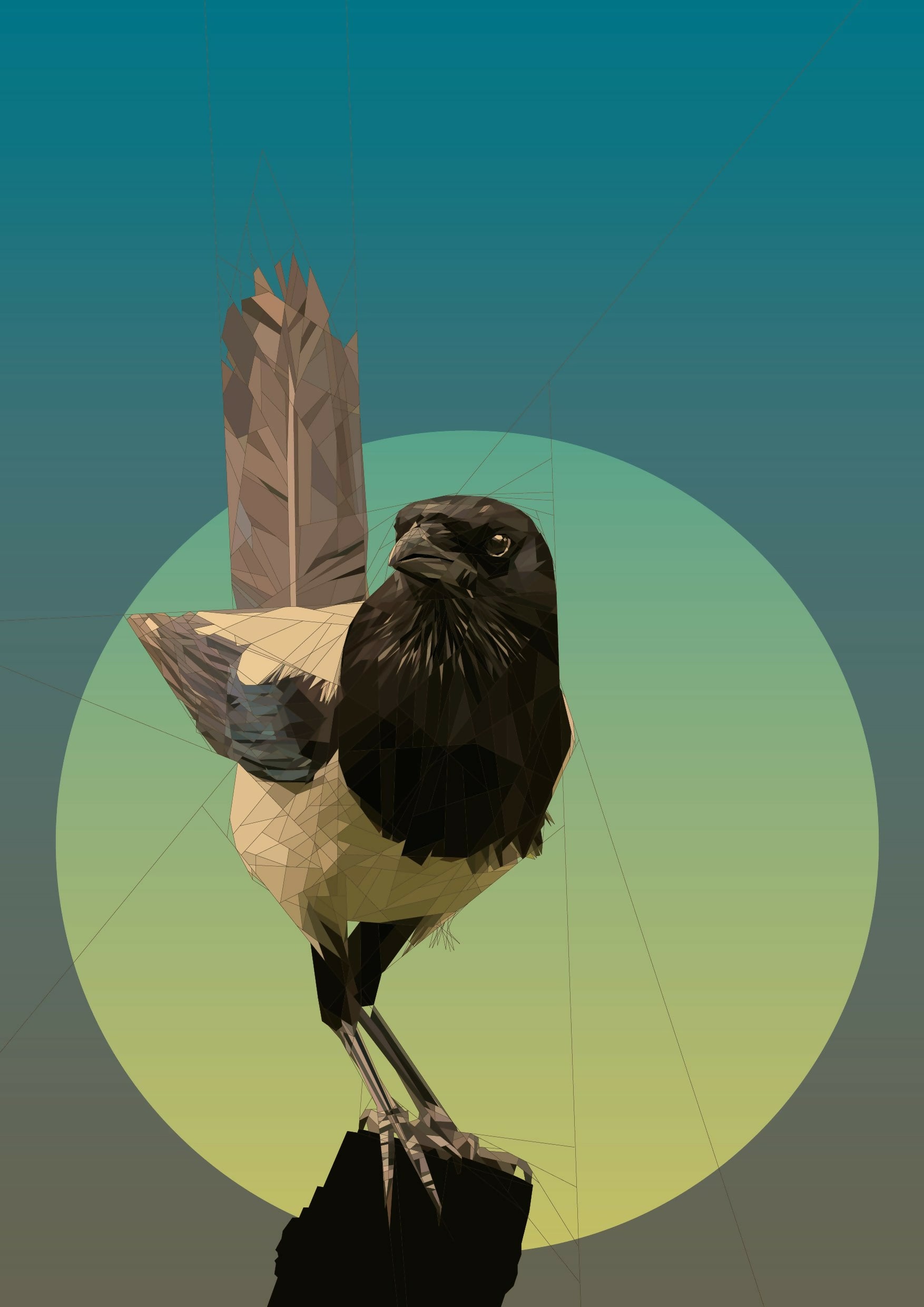 The Mischievous Magpie - Giclee Print