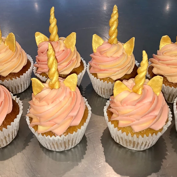 Gluten Free 6 Unicorn Cupcakes